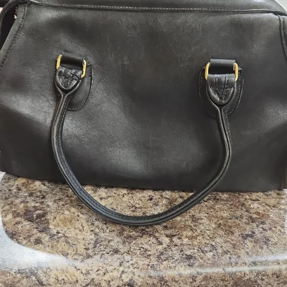 Vintage Coach Black SATCHEL Leather Bag - Picture 2 of 15